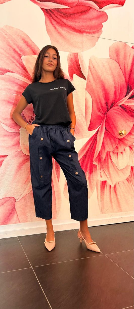 PANTALONE DENIM BOTTONI